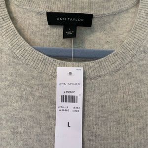 NWT Ann Taylor heather gray sleeveless sweater